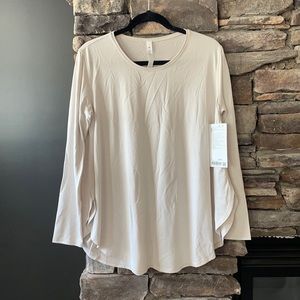 Lululemon Draped Bum Covering LS Long Sleeve Top